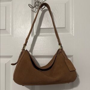 small suede and leather shoulder bag from tjmaxx